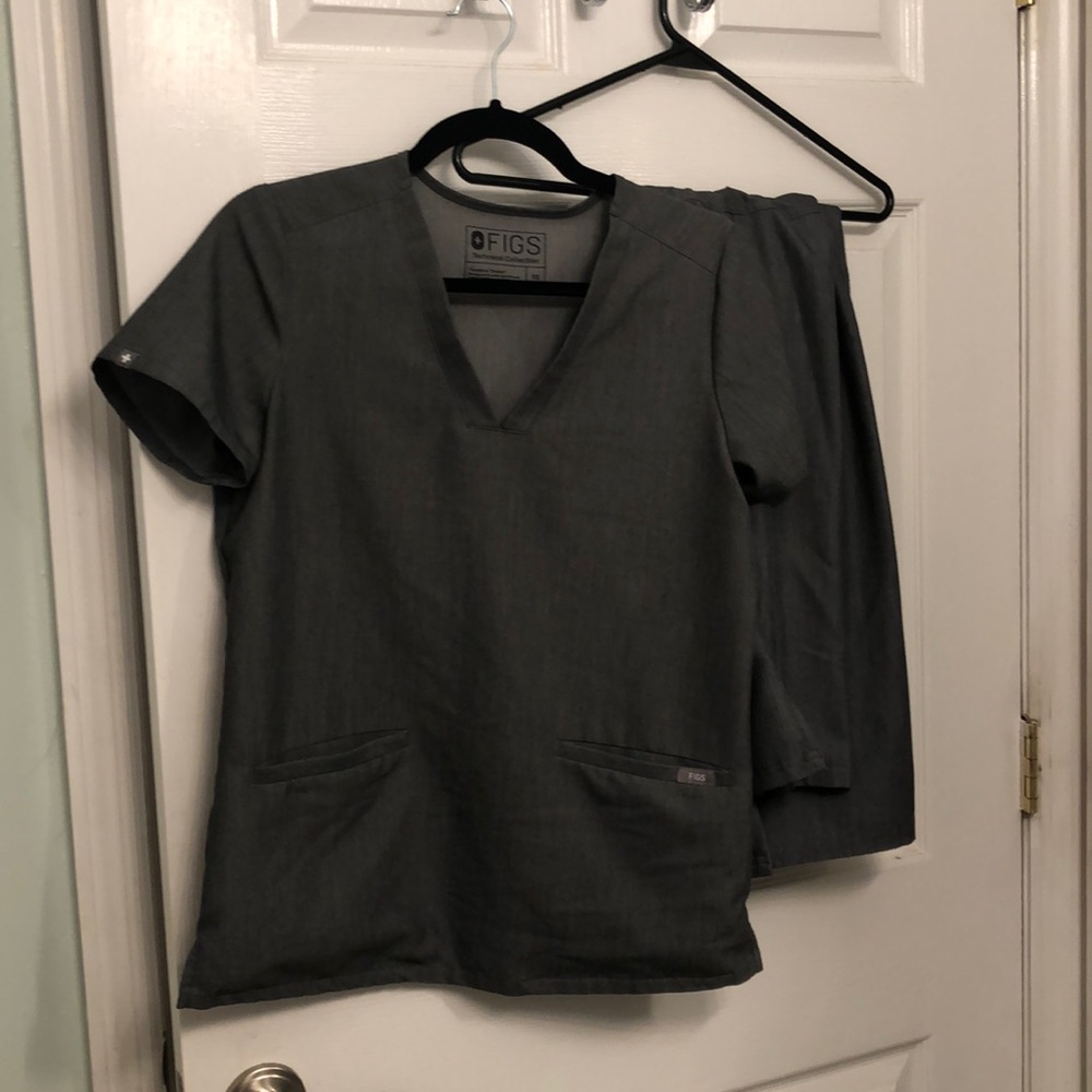 Graphite figs scrub set size XS